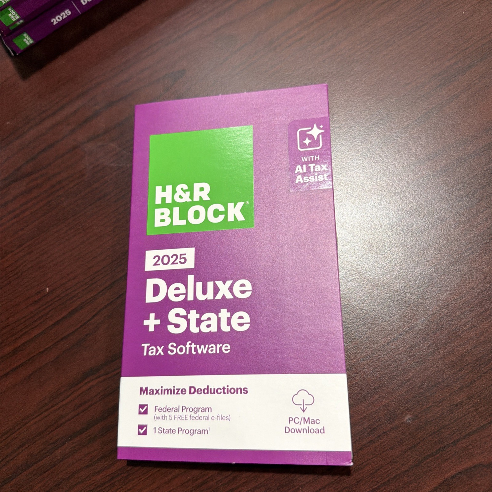 H&R Block Tax Software Deluxe +State 2025 Key Card Read Listing Digital Item