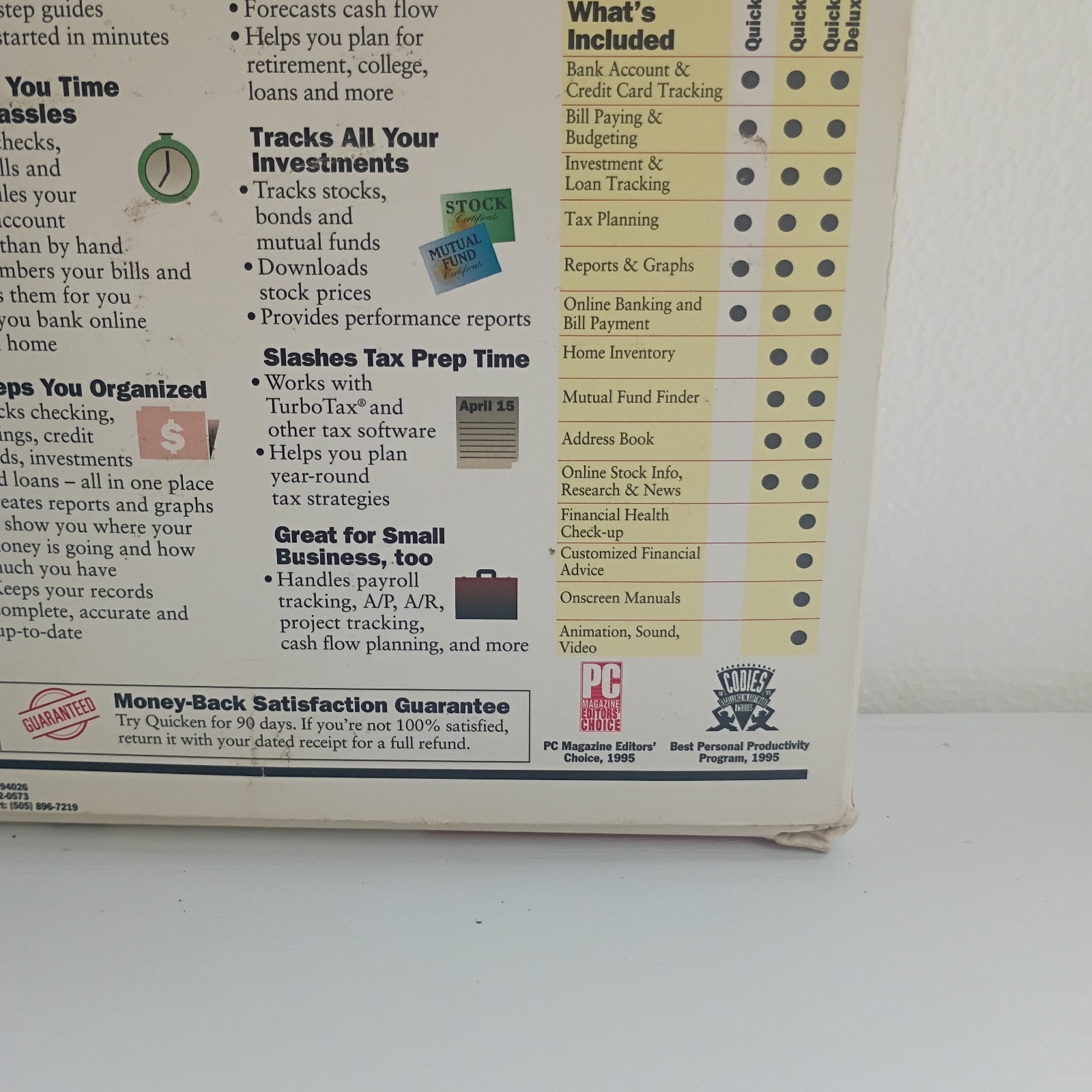 Quicken Financial Software Version 5 For Windows 95 & 3.1 Vtg Computer Disk