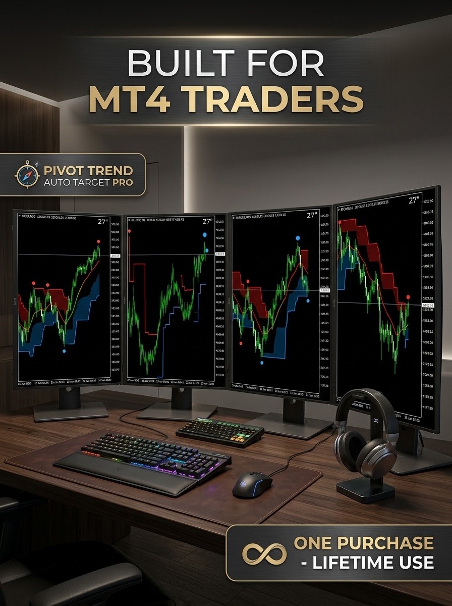 Pivot Trend Pro – Auto Target Indikator für MetaTrader 4 (MT4)