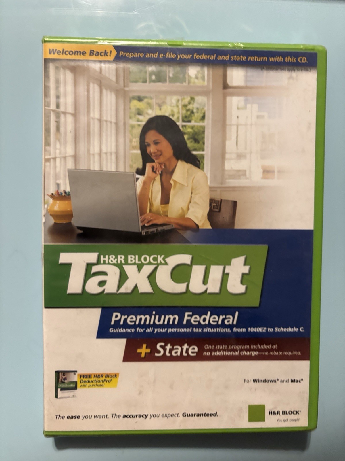 H&R Block Tax Cut Premium Federal + State 2006 Tax Year Windows and Mac CD-ROM