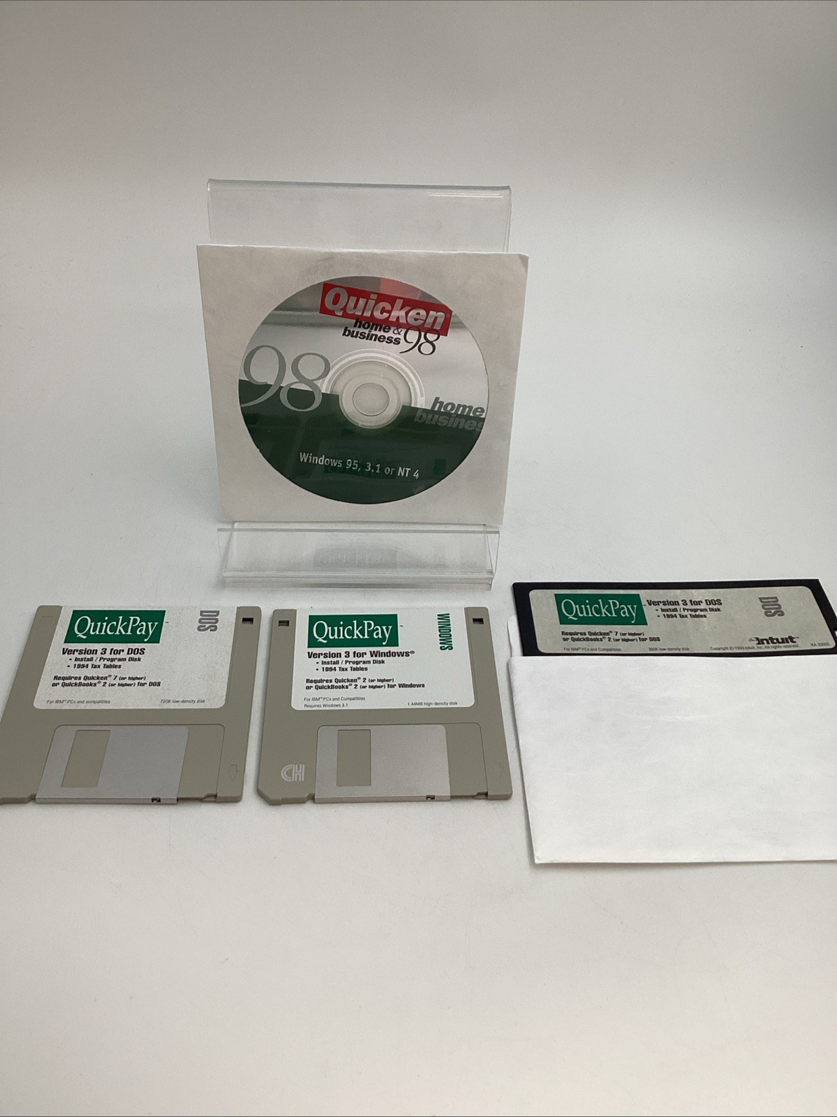 Quicken Financial Solutions Intuit QuickBooks 99 Accounting Software Windows
