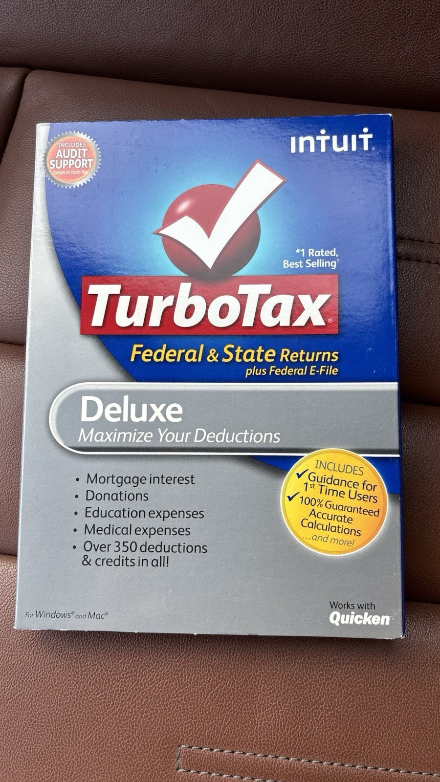 2012 TurboTax Deluxe Federal Turbo Tax New sealed CD in Retail Box