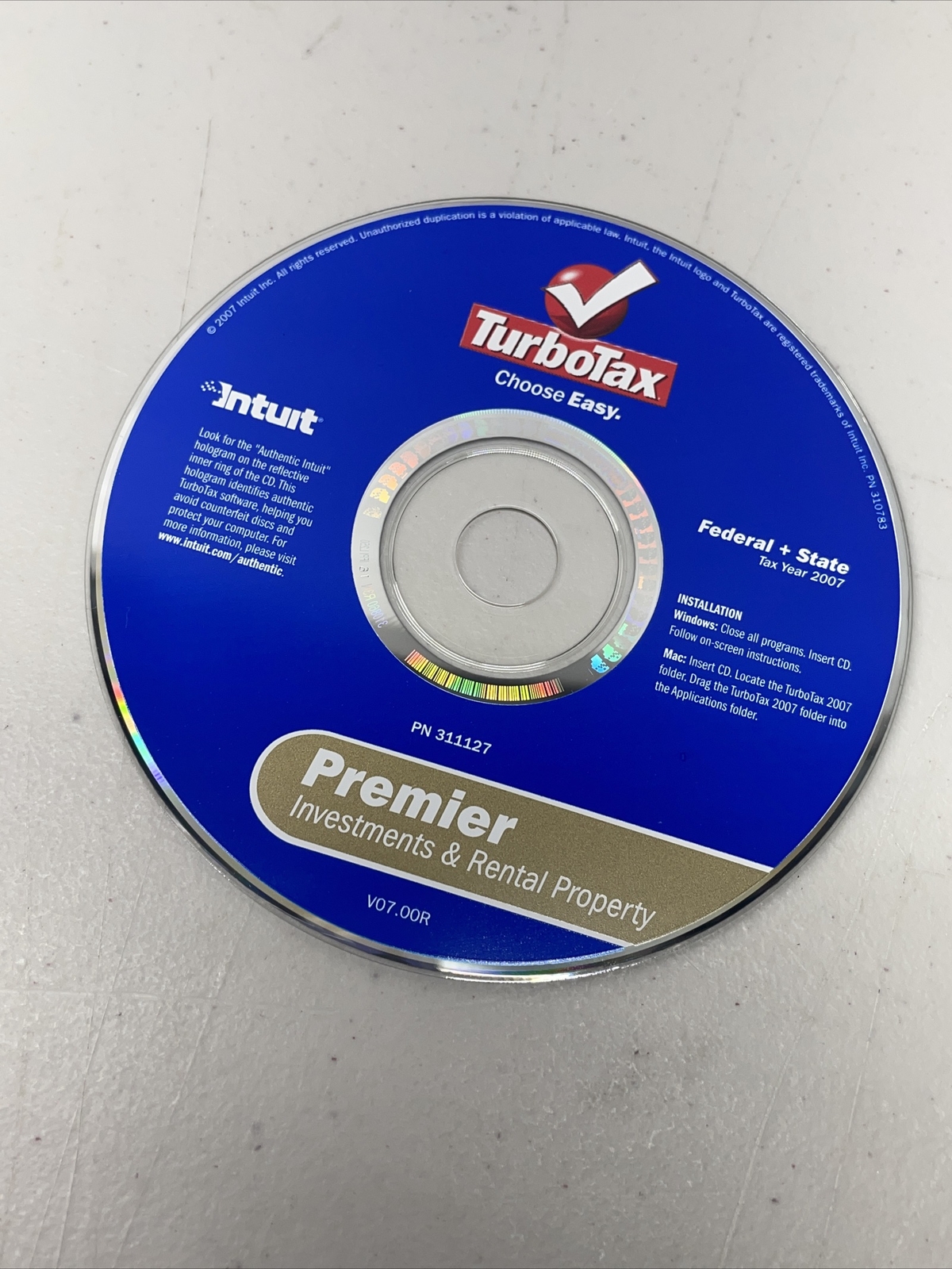 2007 TurboTax Deluxe Federal + State 2007 for PC, Mac