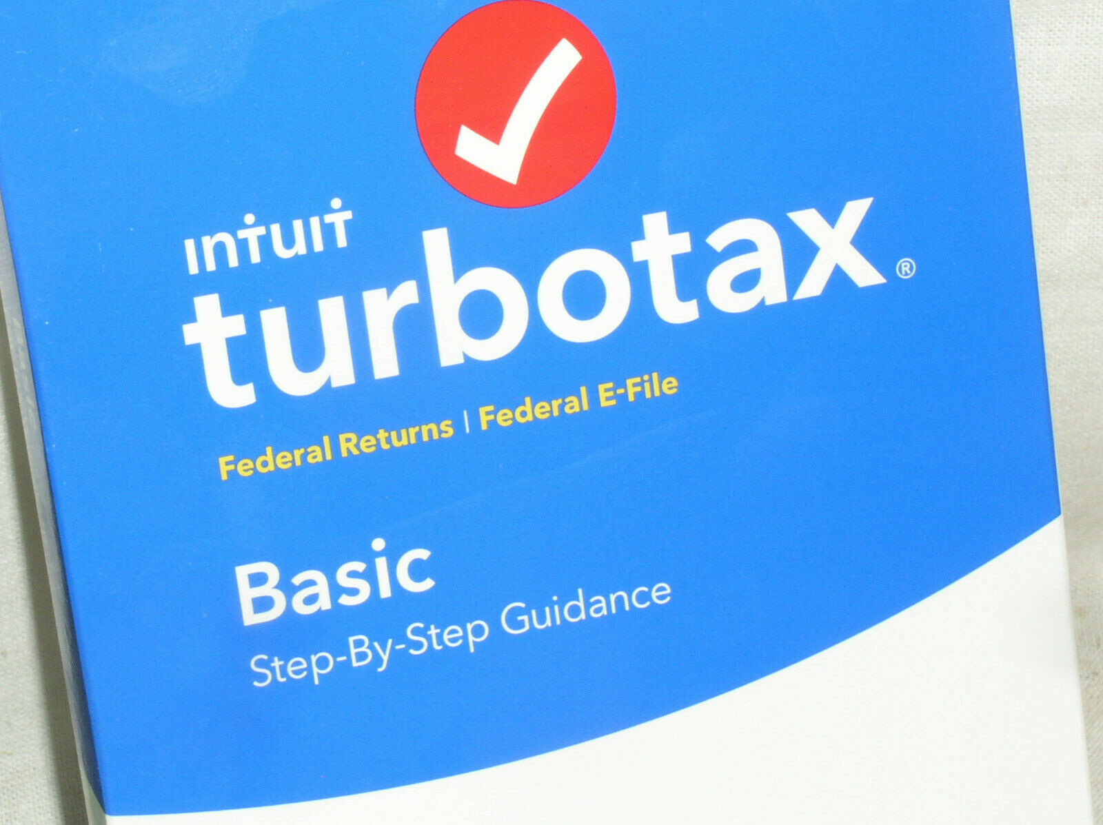 SEALED CD TURBOTAX BASIC STEP BY STEP 2018 FEDERAL E-FILE TAX RETURN WIN PC MAC