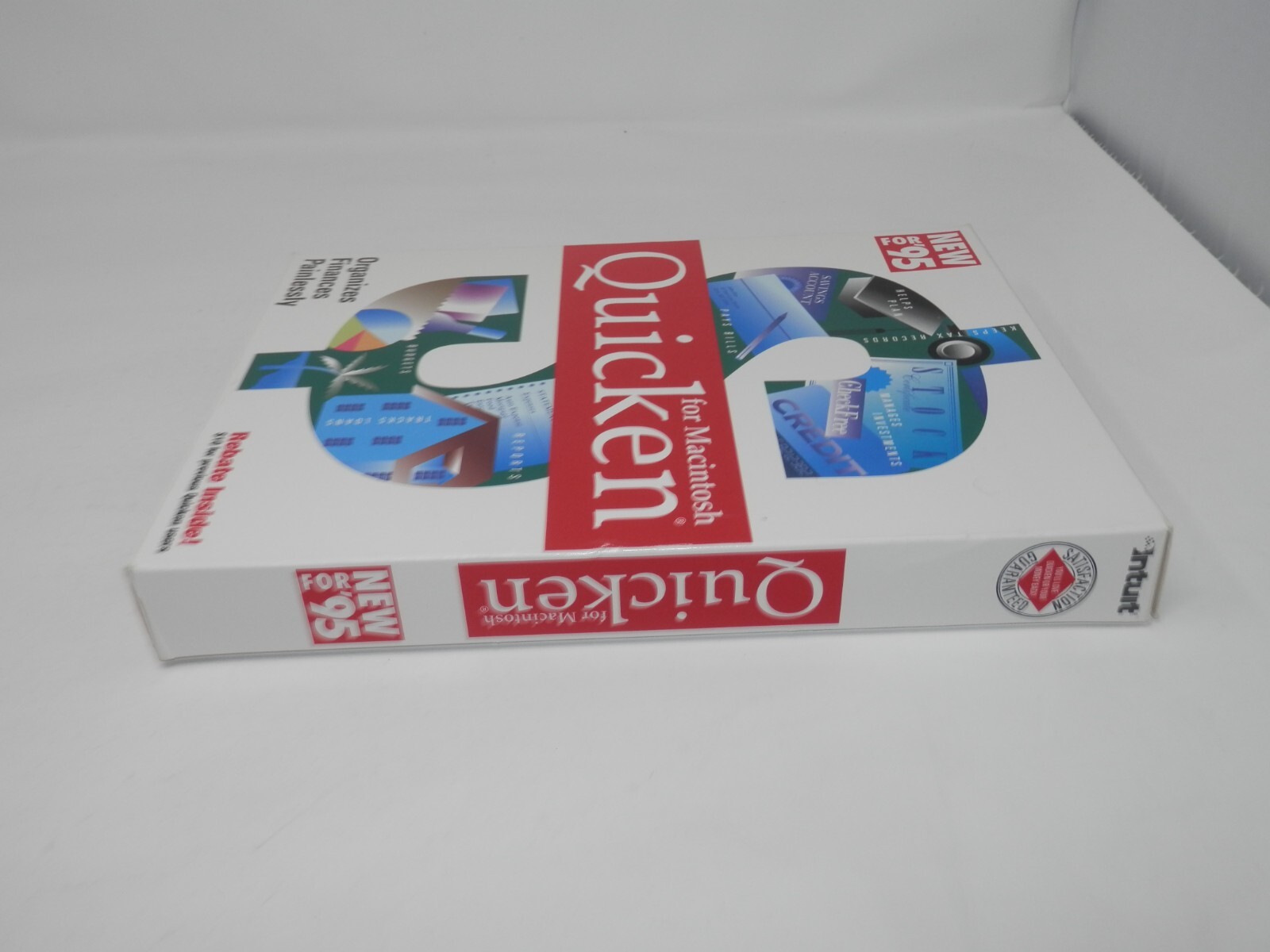 Quicken for Macintosh Version 5 New for 95 • 3.5″ Floppy Big Box Software Intuit
