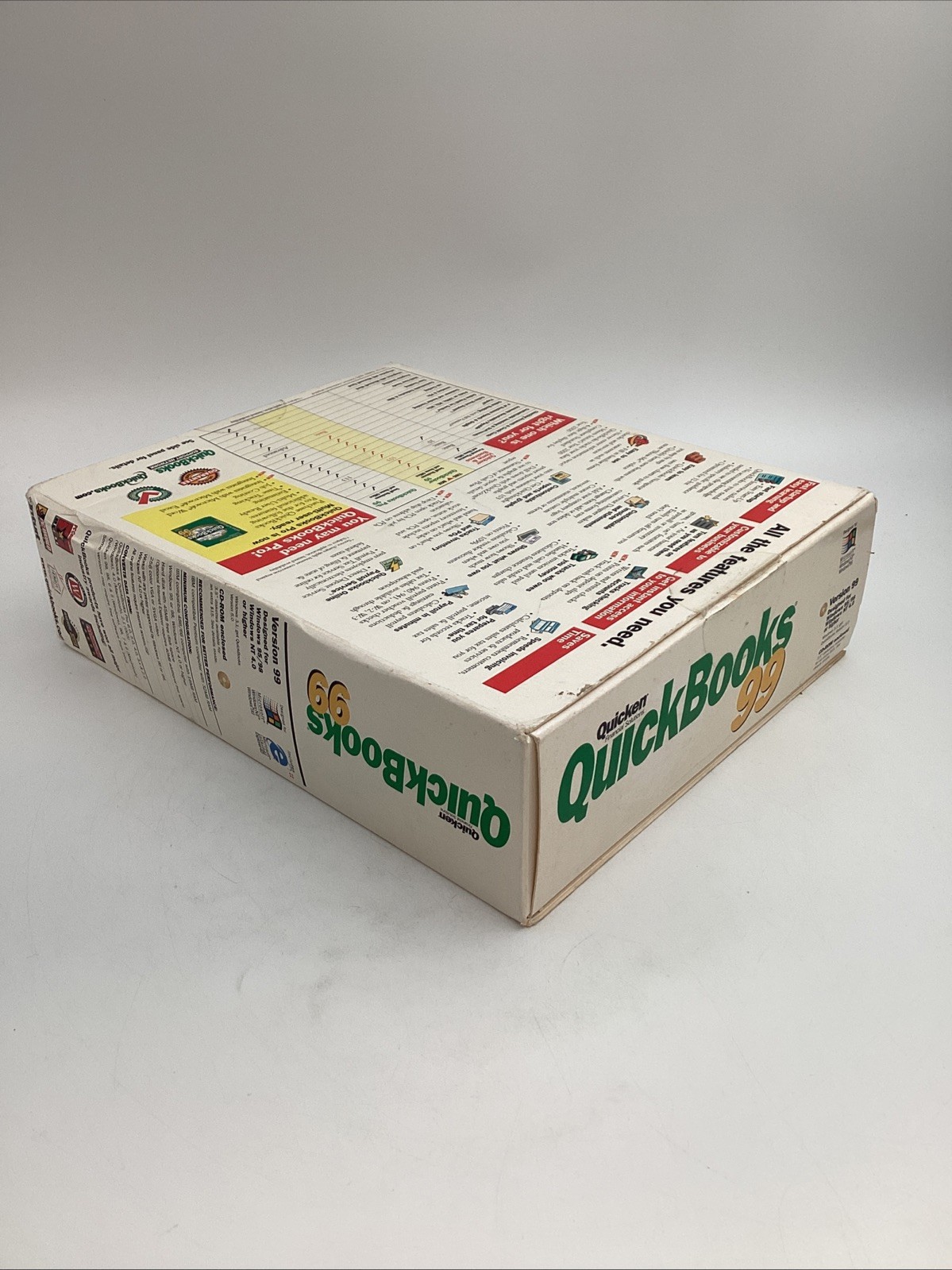 Quicken Financial Solutions Intuit QuickBooks 99 Accounting Software Windows
