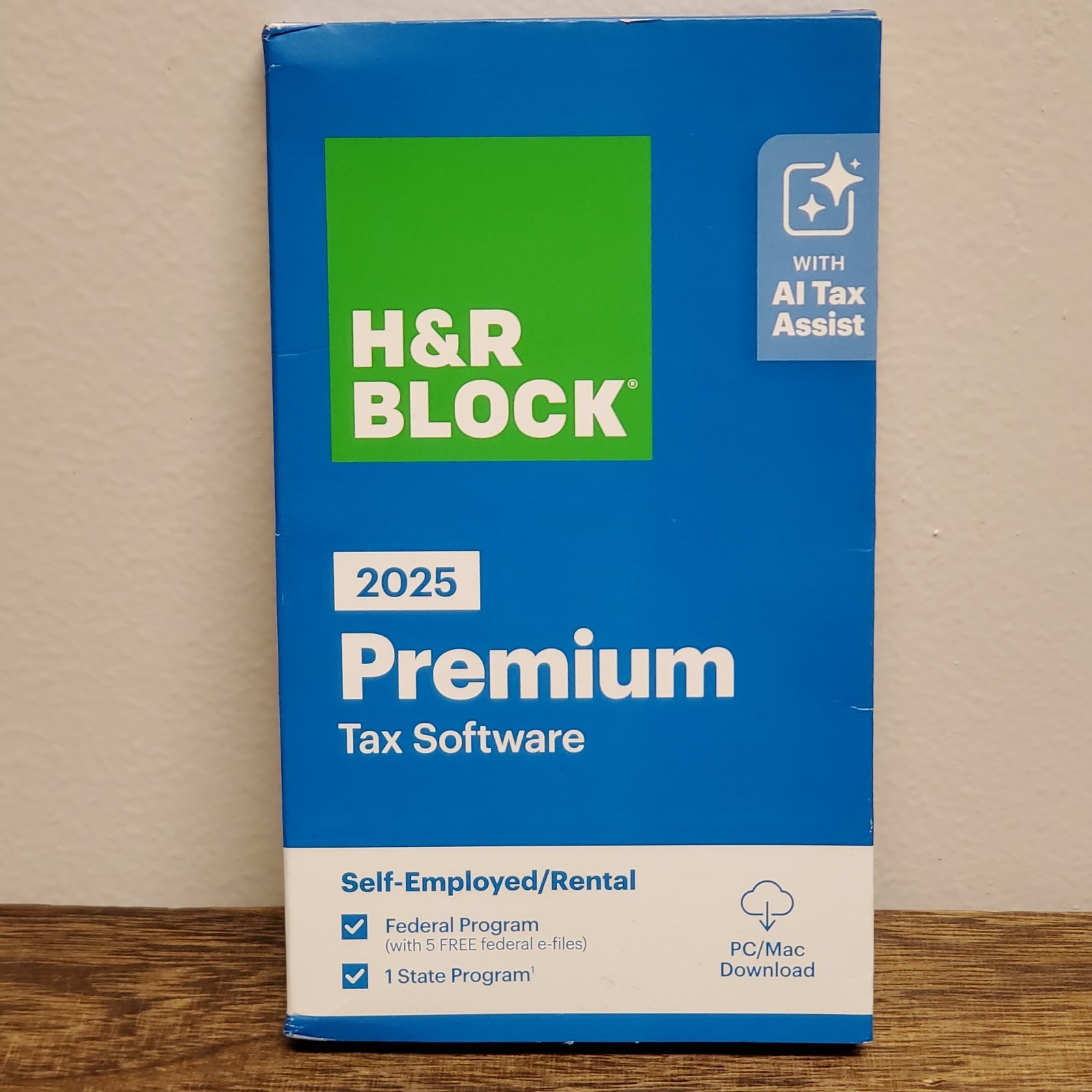 H&R Block 2025 Premium Fed & State Tax Software For PC/Mac (Key Card)