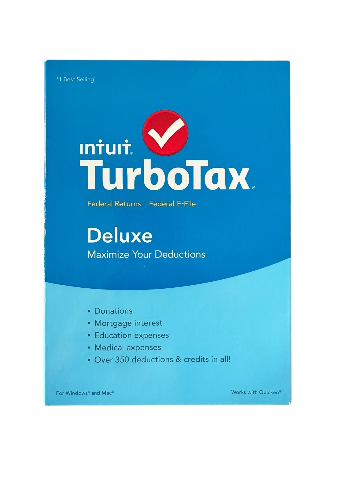 TurboTax Deluxe 2015 Federal Returns & Federal E-File for Windows & MAC