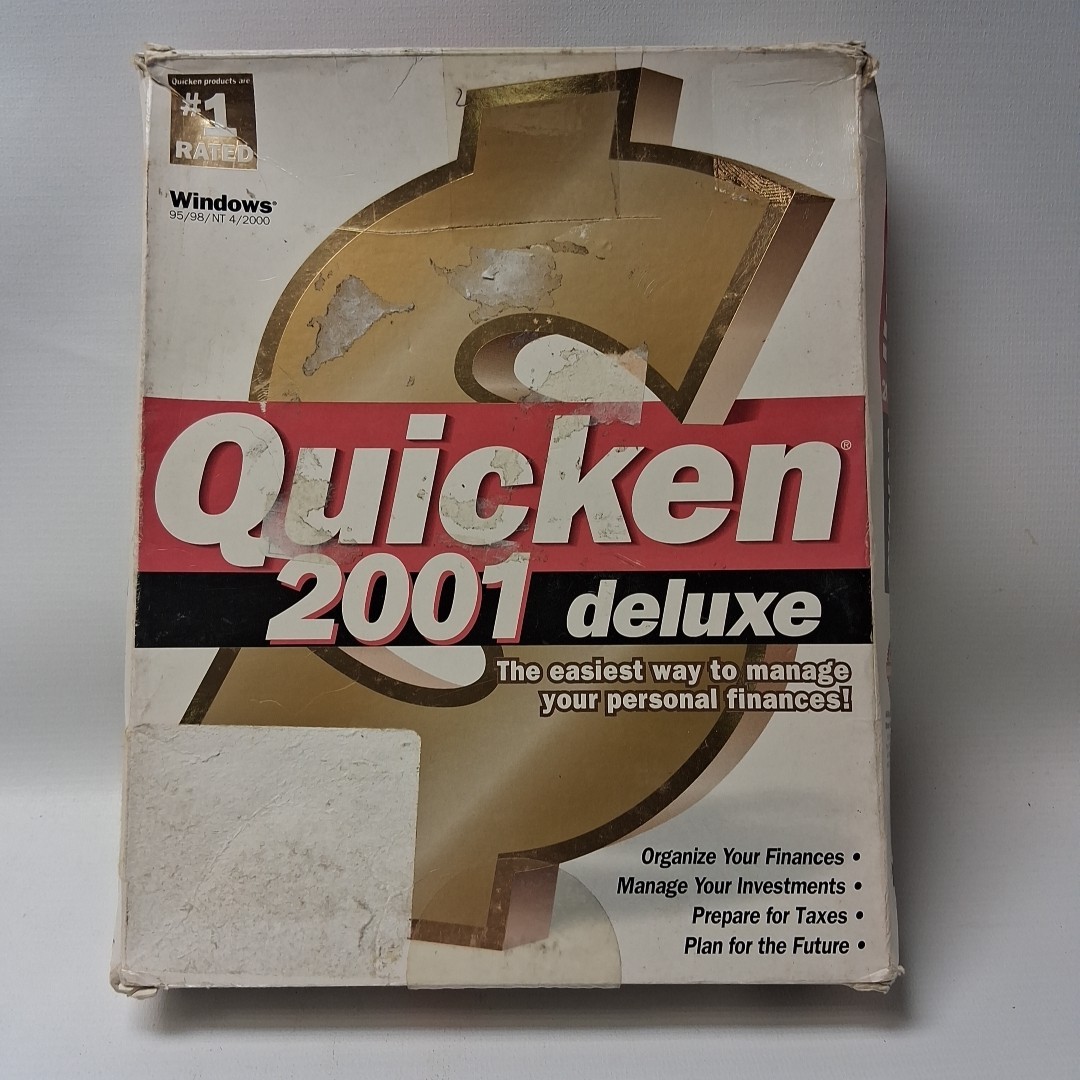 Intuit Quicken Deluxe 2001 for Windows ’95/’98/NT4/’00
