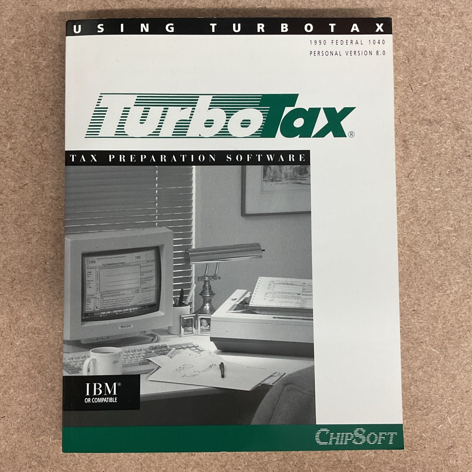 TurboTax Preparation Software Using TurboTax IBM ChipSoft 1991 PC