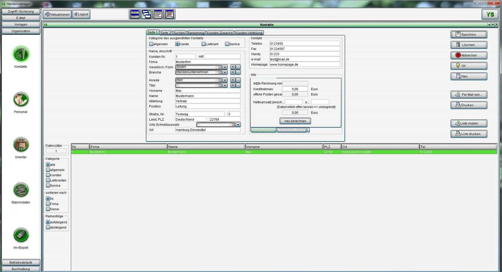 Dealer software accounting + bookkeeping, company program without follow-up costs