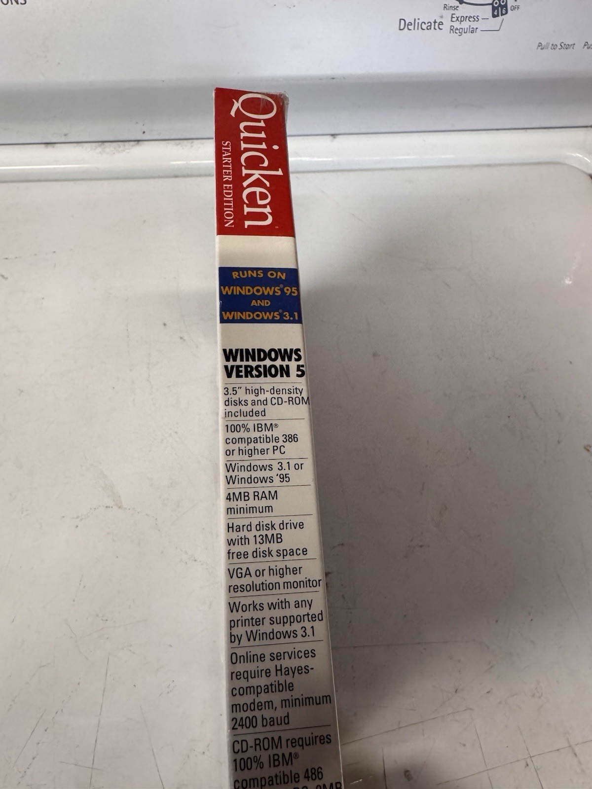 Quicken Starter Edition CD Rom And 3.5” Floppy Brand New Sealed Windows 95 & 3.1