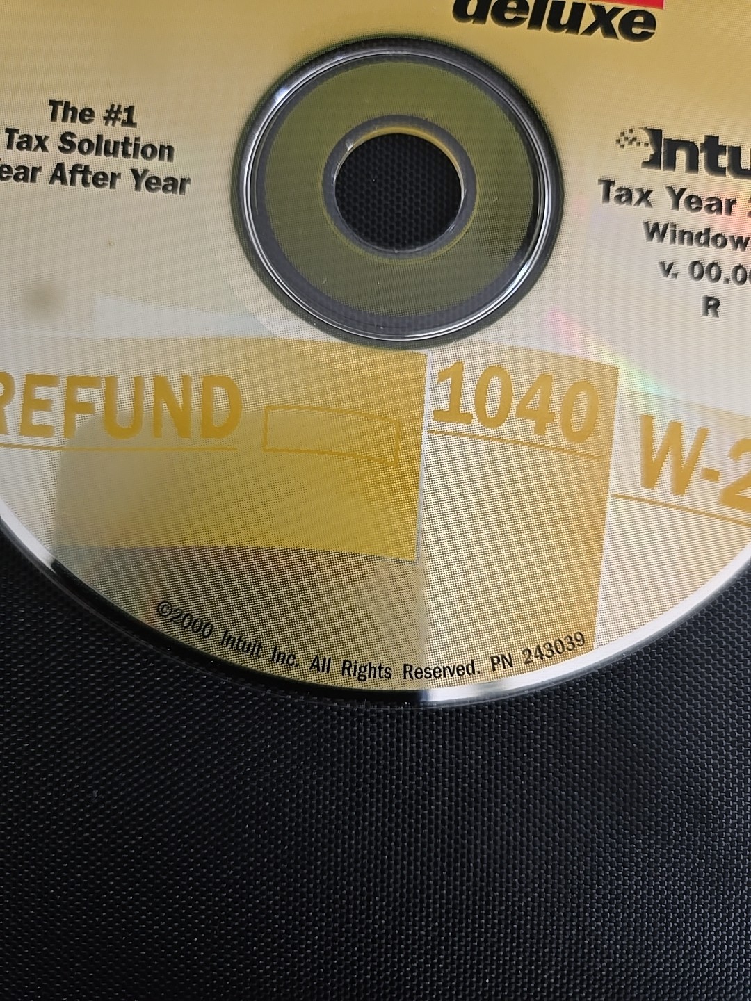 Quicken TurboTax Deluxe Tax Year 2000 for Windows Refund 1040 W-2