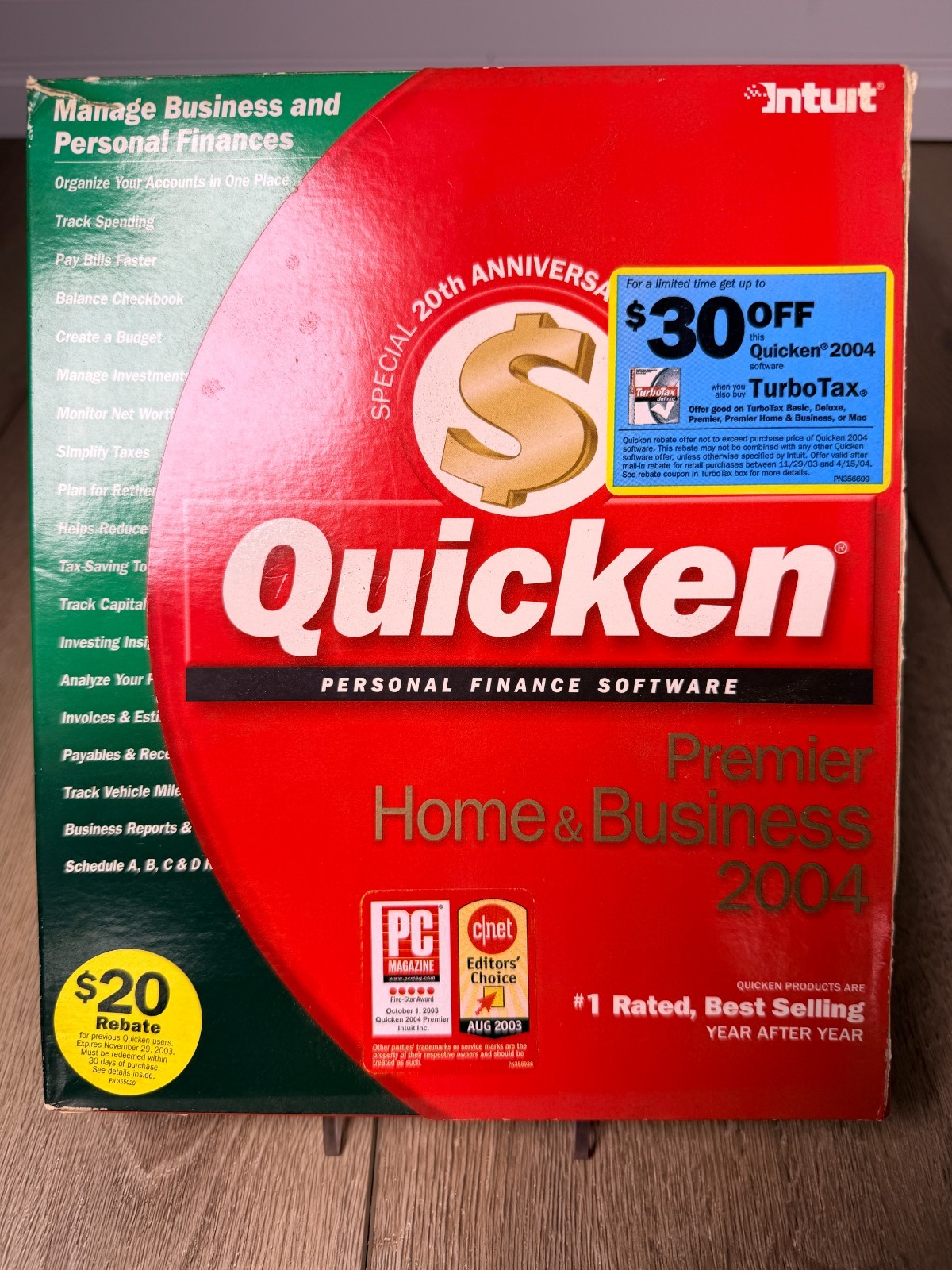 Quicken Premier Home & Business 2004 personal finance software Windows 2000, Xp