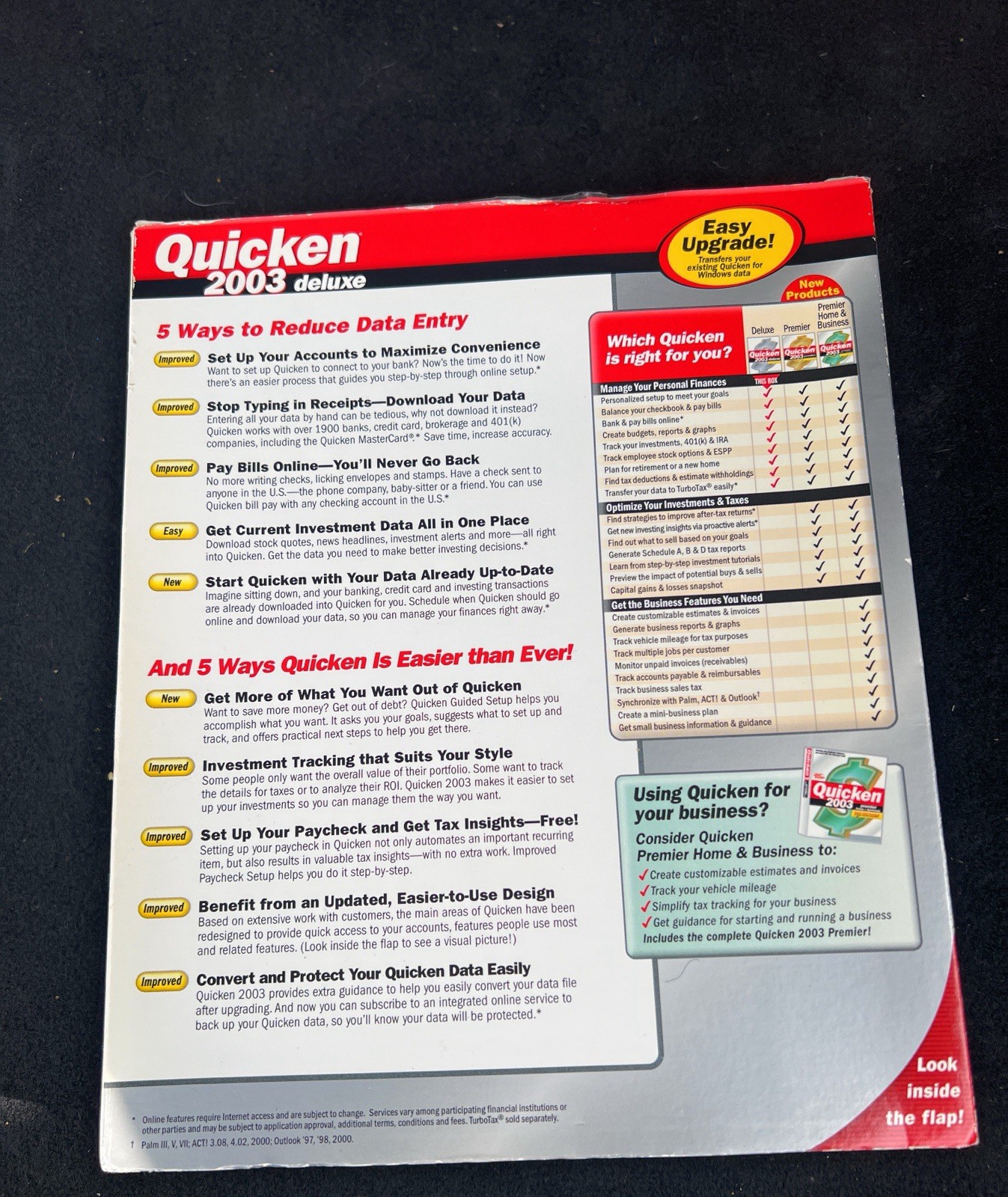 BRAND NEW FACTORY SEALED – Intuit Quicken 2003 Deluxe For Windows