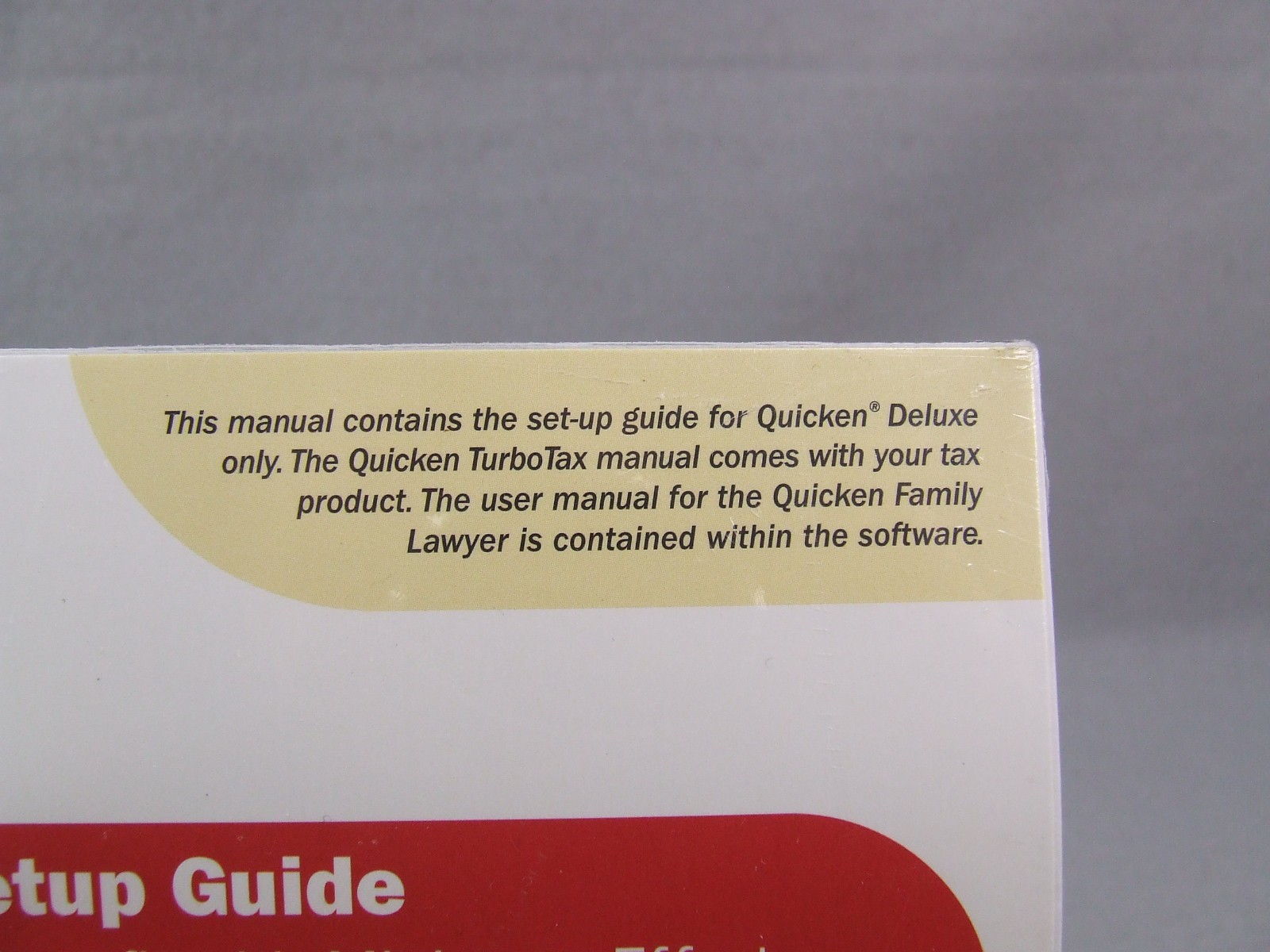 Quicken 2001 Suite Setup Guide with Disc for Windows