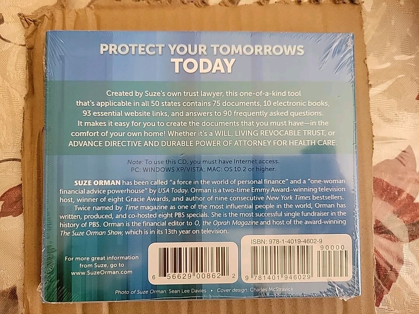 Suze Orman – Protect Your Tomorrows Today (CD-ROM) Hay House. NEW