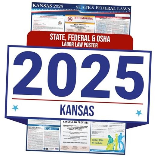 2025 Kansas State and Federal Labor Law Poster – OSHA Workplace English