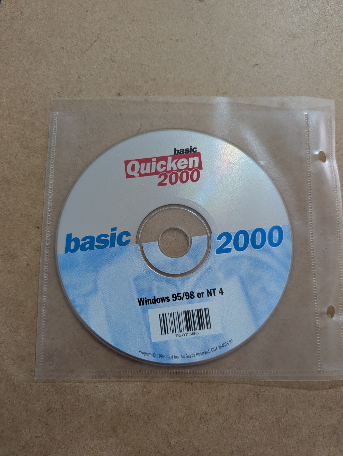 Quicken Basic 2000 for Windows 95/98 or NT 4 Collectors