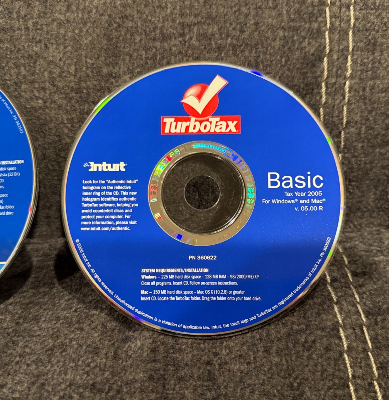 Intuit TurboTax Basic Tax Year 2005 For Windows & MAC w Step By Step Guidance!