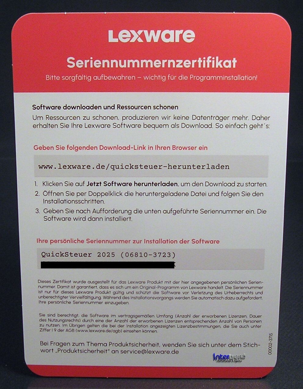 Lexware QuickSteuer 2025 Box (Tax Year 2024) for 3 Tax Returns Original Packaging NEW