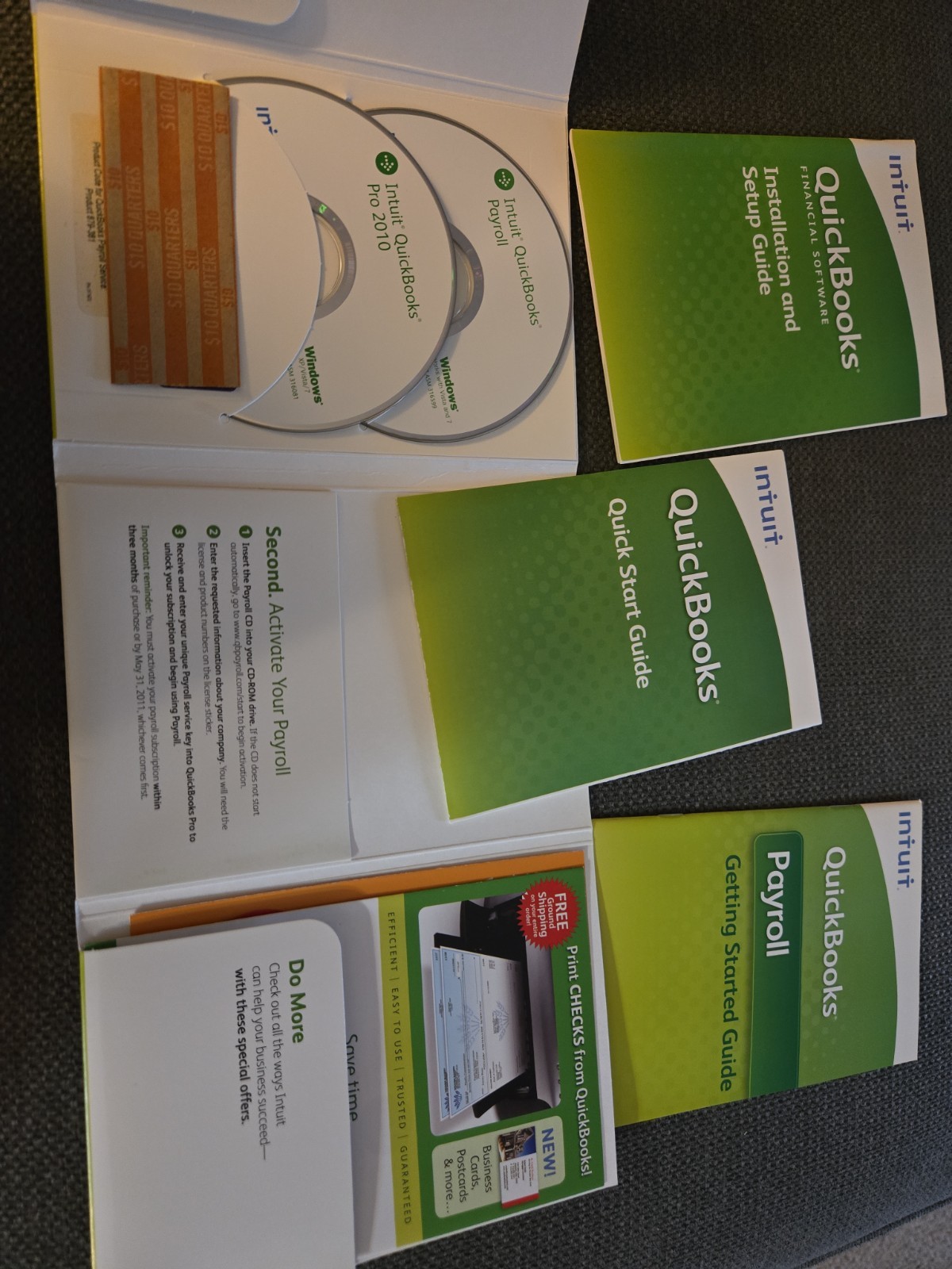 2010 Intuit QUICKBOOKS Desktop Pro with Payroll Preowned with license