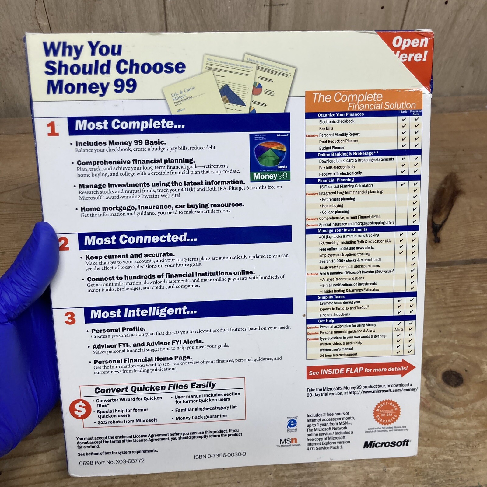 New Sealed Microsoft Money 99 Basic for Windows – Original Retail CD case