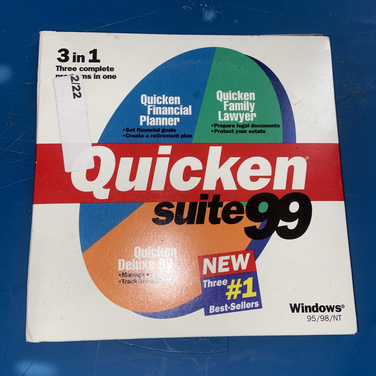 Quicken Suite 99 For Windows 95 / 98 / w/Family Lawyer & Financial Planner
