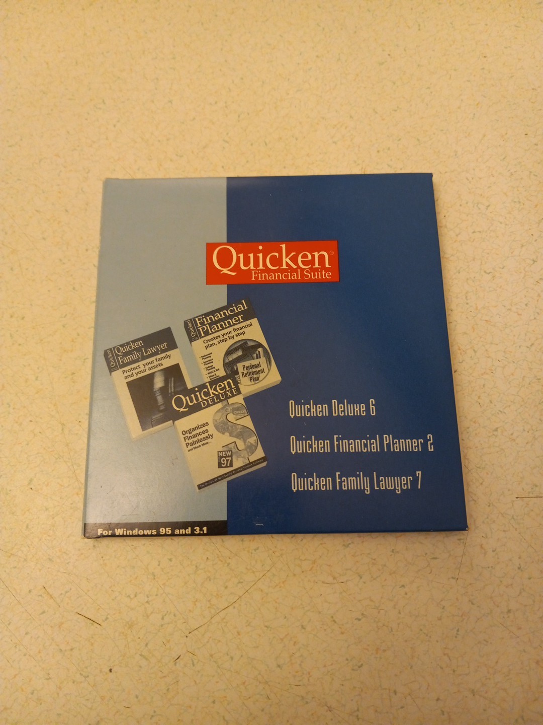 QUICKEN FINANCIAL SUITE FOR WINDOWS 95 & 3.1 