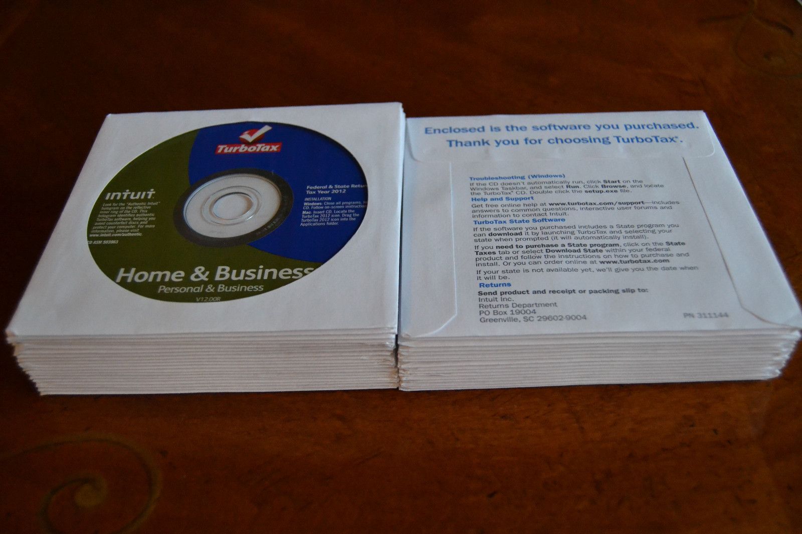 2012 TurboTax Home & Business Federal Taxes Turbo Tax New sealed CD in sleeve