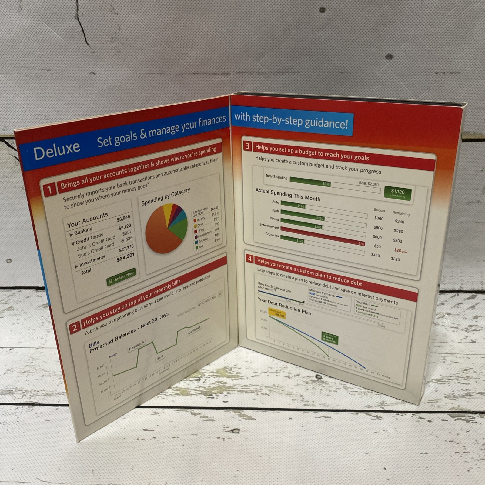 Intuit Quicken Deluxe 2012 Personal Finance Windows PC Windows XP / Vista / 7