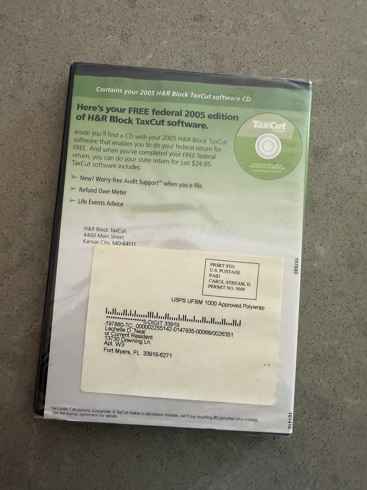 2005 H&R Block Tax Cut Software