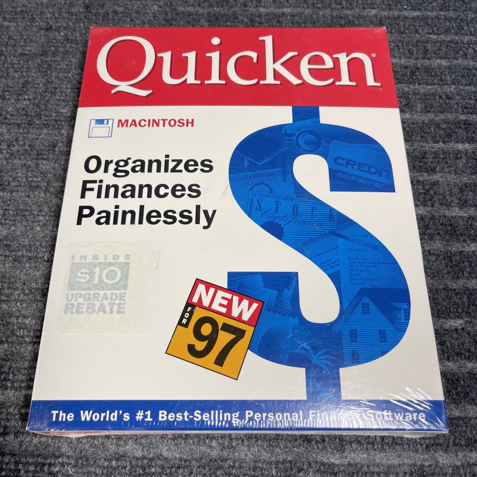Vintage Quicken 97 Personal Financing Accounting Software Macintosh 3.5″ Sealed