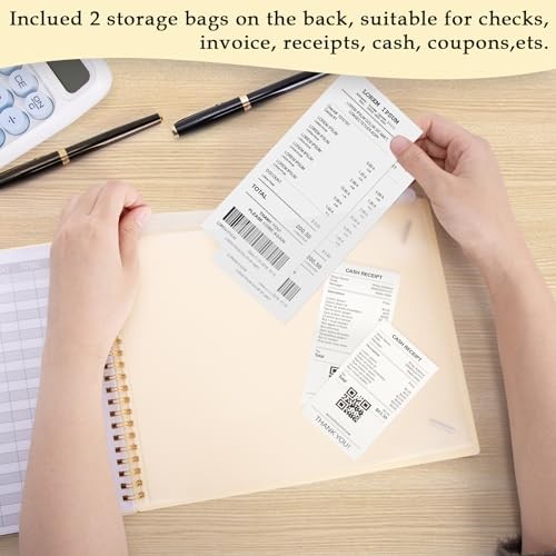 Accounting Ledger Book for Small Business & Personal Use, Light Yellow
