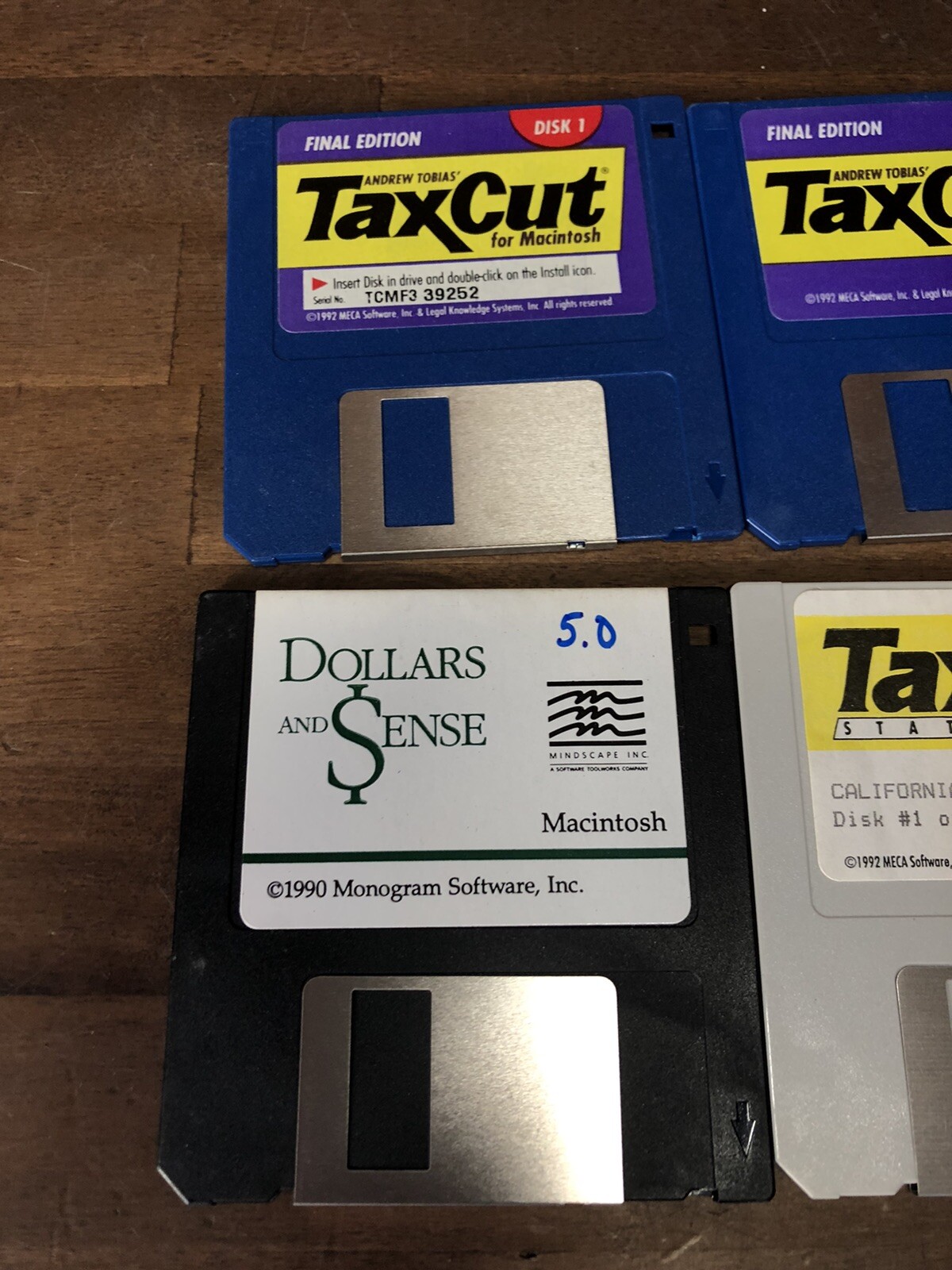 Vintage 1992 Mcintosh TaxCut Software