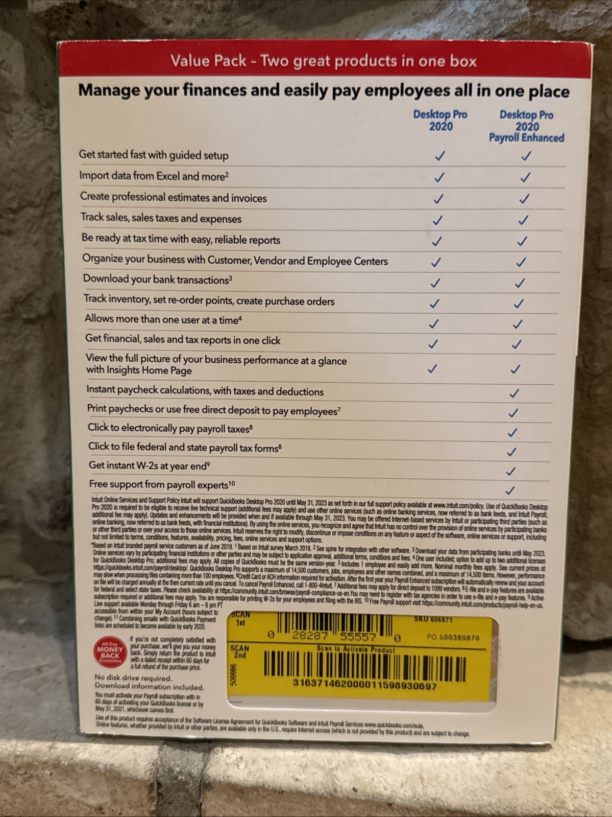 NEW Quickbooks 2020 Desktop Pro Windows Accounting – FACTORY SEALED