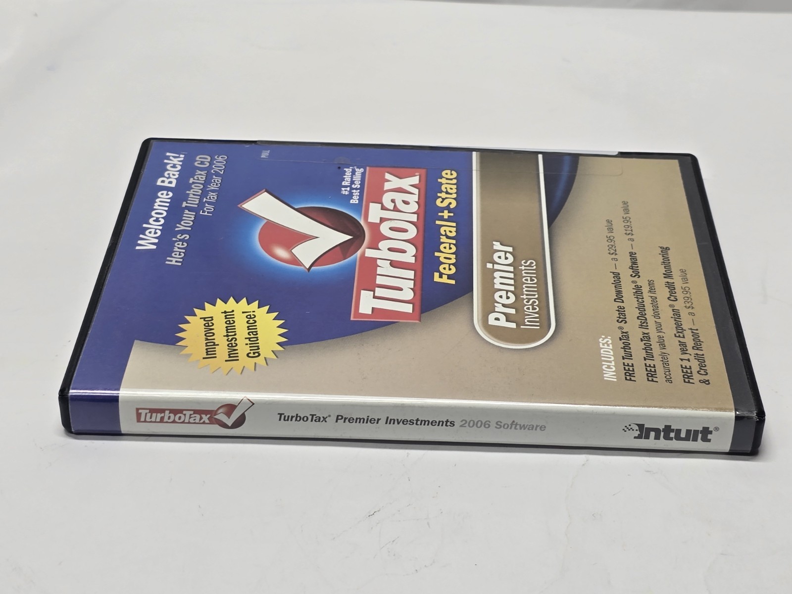 TurboTax 2006 Premier CD Federal + State Tax Software Investments New Sealed