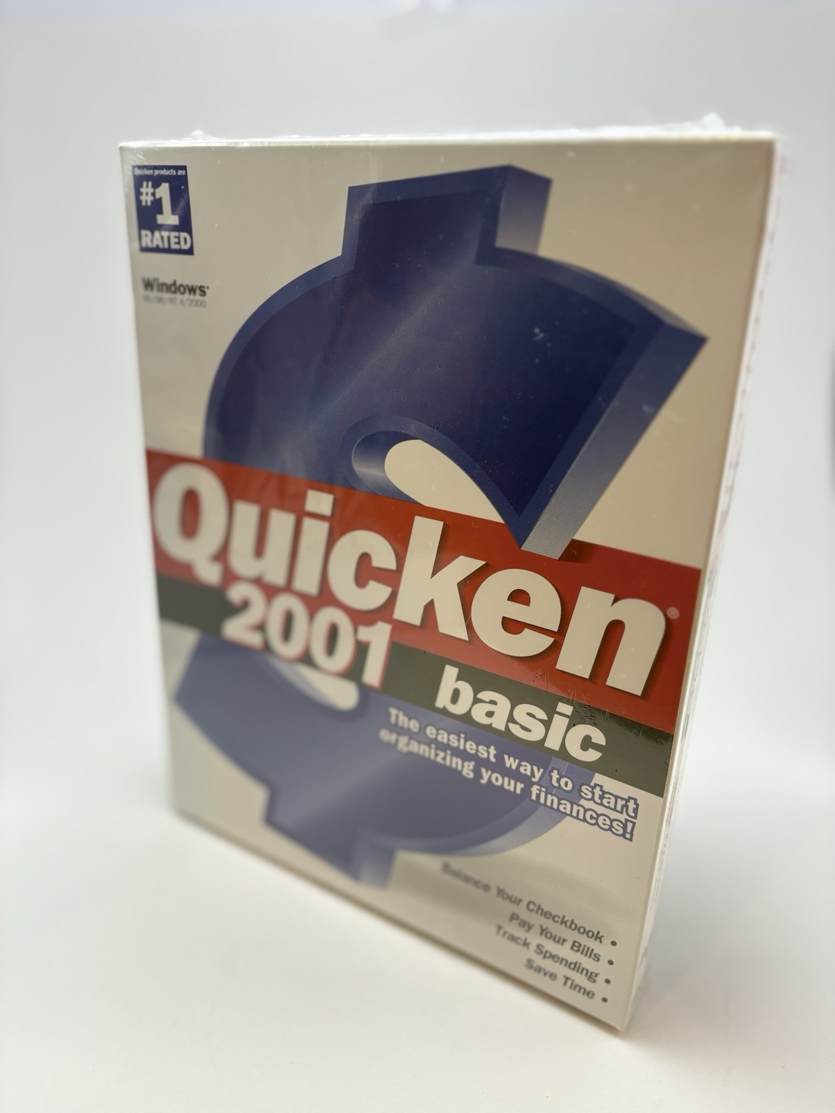 Quicken 2001 Basic Software for Windows 95/98/Nt 4/2000 New Sealed
