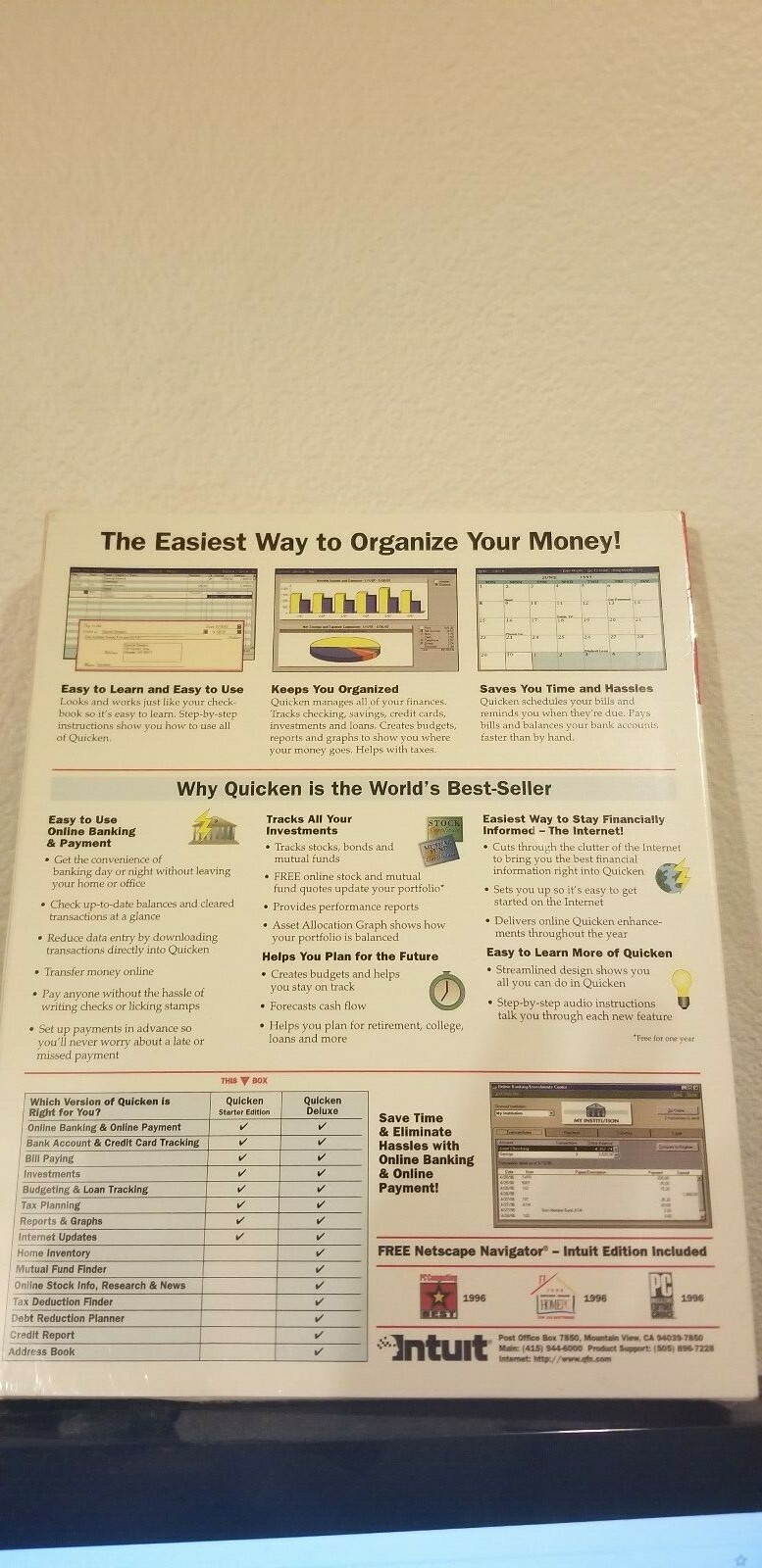 Quicken Starter Edition for WIndows 3.1 Sealed New Fast Shipping