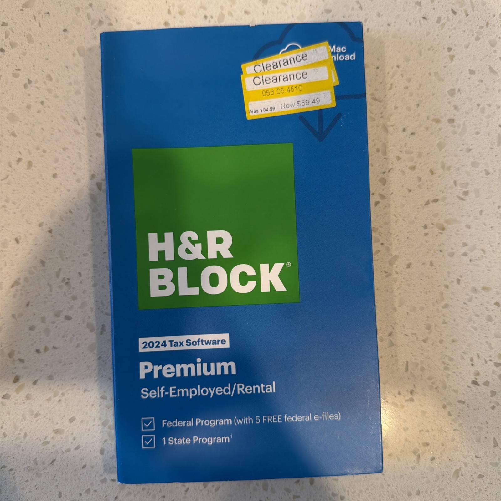H&R Block Tax Software Premium 2024 PC/Mac [Boxed Key Card ) USA like Turbotax