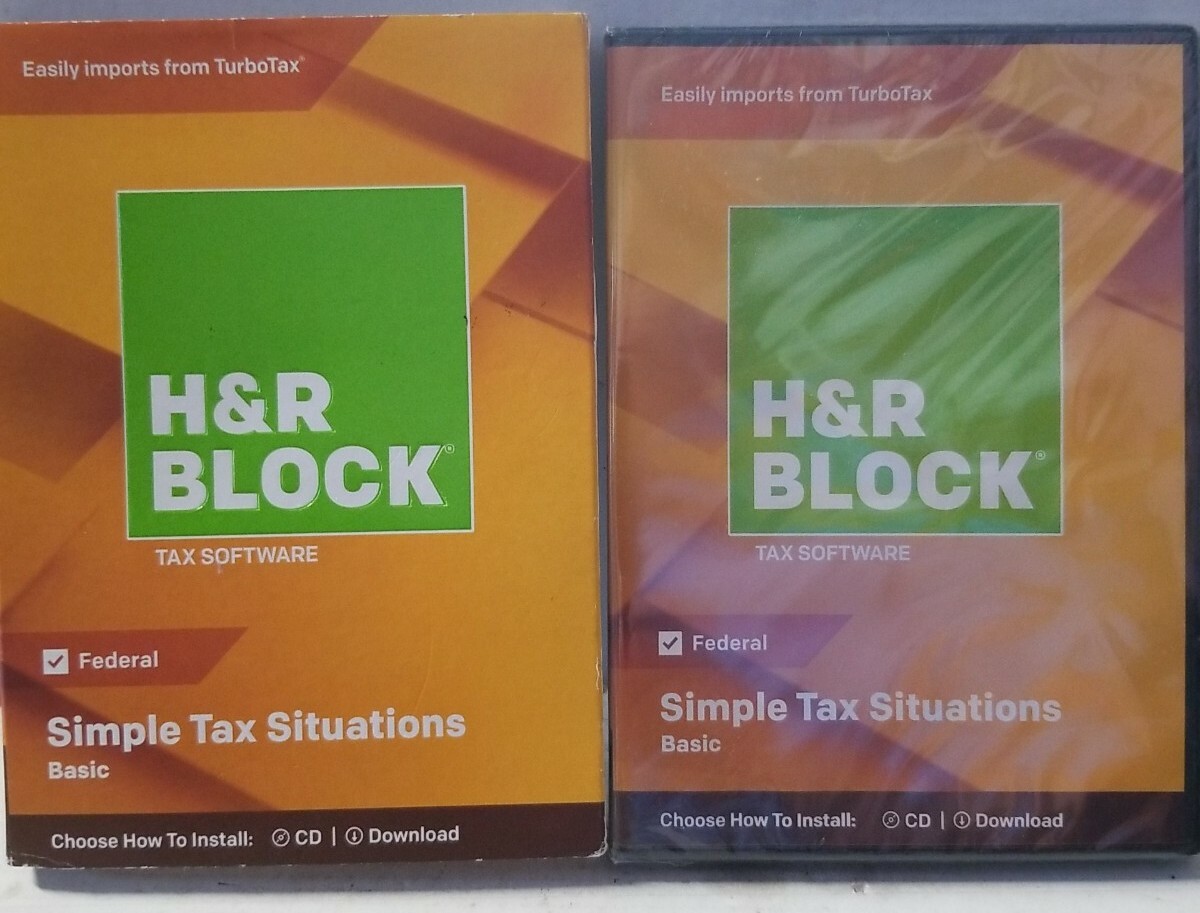 💰 Simple Tax H&R BLOCK SITUATIONS 2018 FEDERAL CD🆕SLIPCOVER