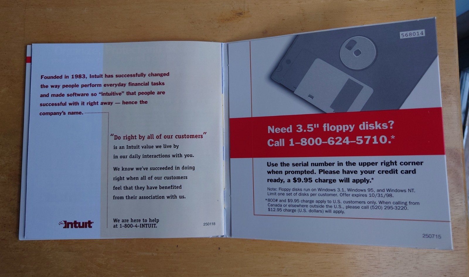 Quicken Deluxe 98 Original Packaging CD Windows Software