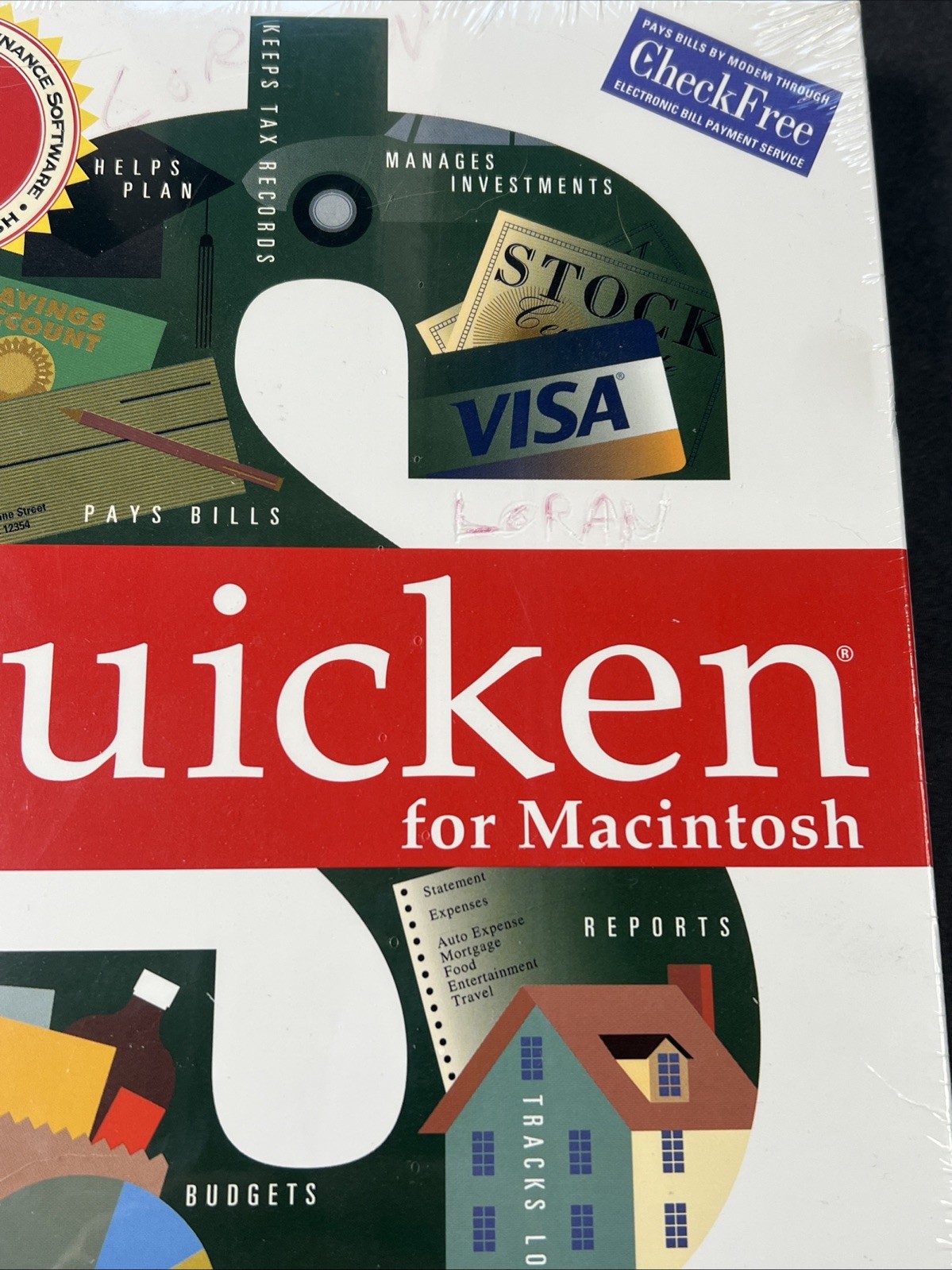 Intuit Quicken Version 4 For Macintosh – Brand New Sealed In Box – 3.5” Floppy