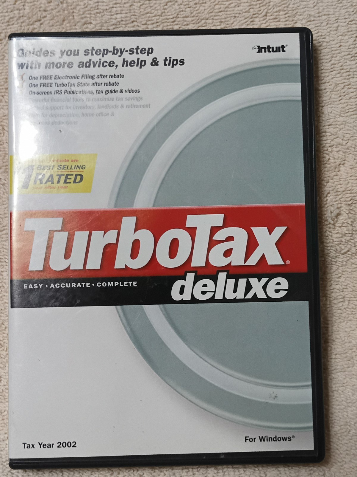 Intuit TurboTax Deluxe Federal Return – Tax Year 2002 – Fast Shipping
