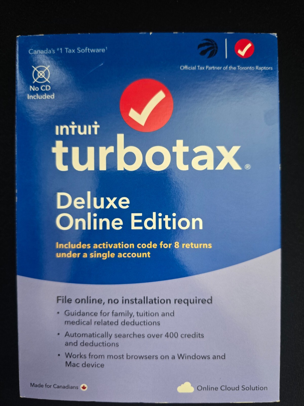 TurboTax Standard Deluxe Premier Business CD/Download Online 2021 Canadaian Tax