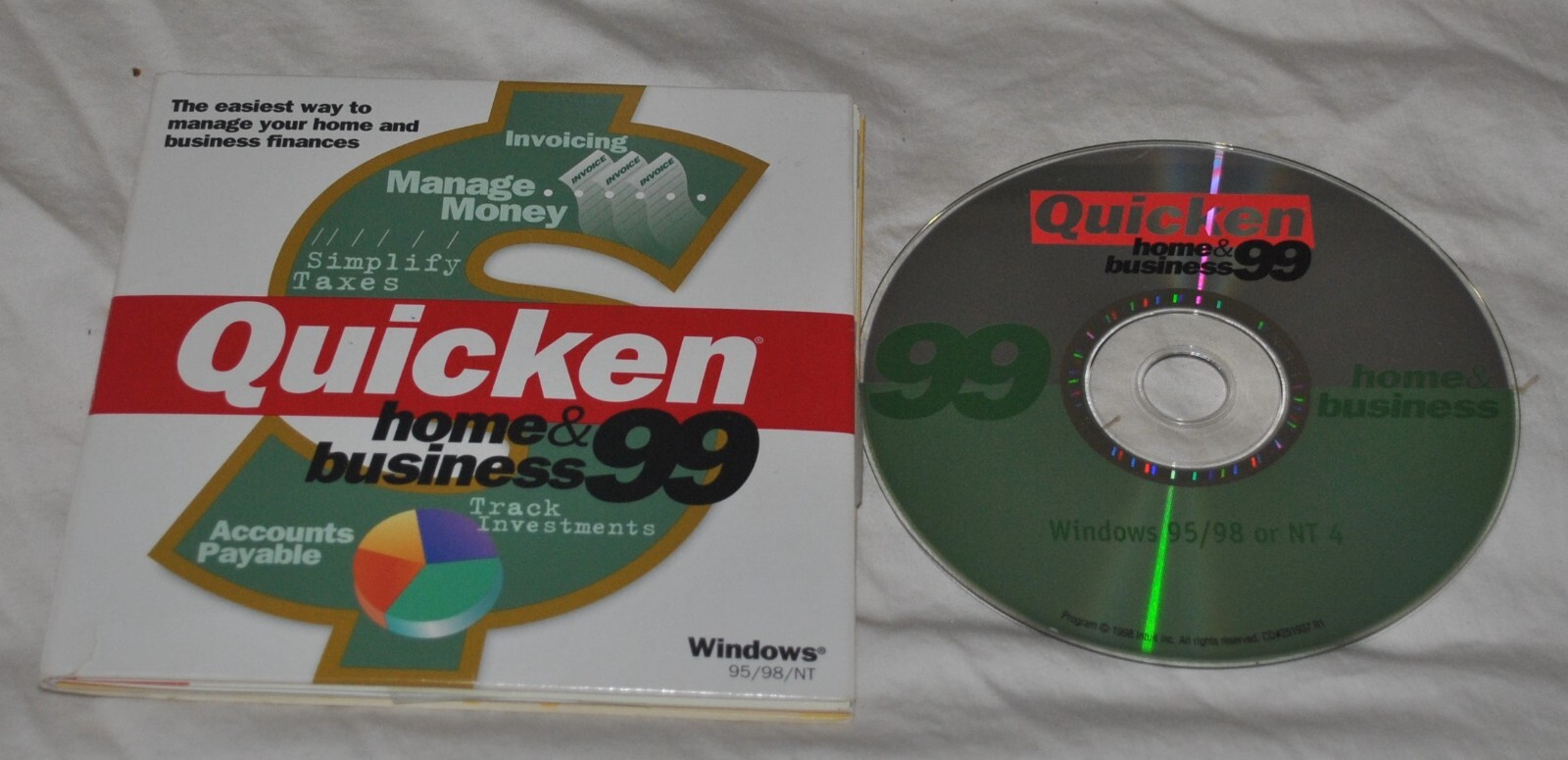 Quicken Basic 99 CD for Windows 95/98 or NT