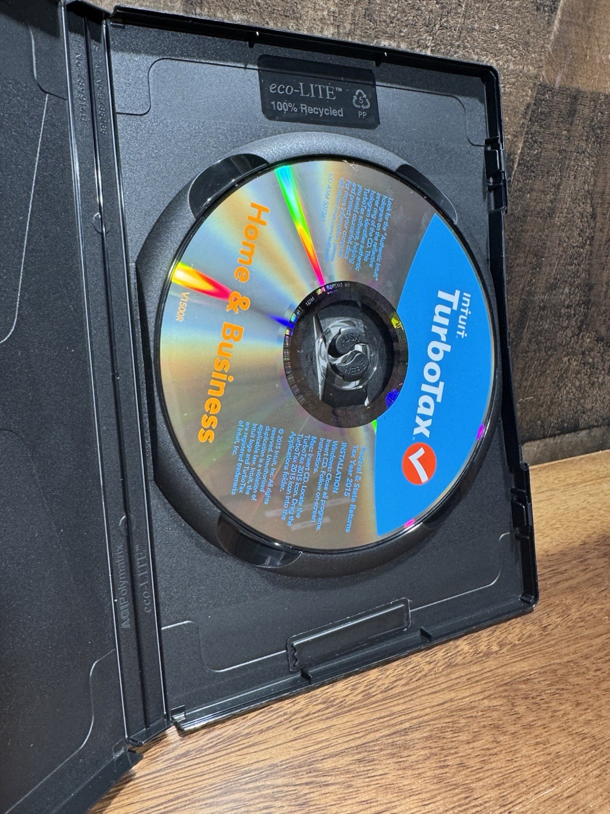 Intuit TurboTax 2015 Home & Business CD Federal State Wondows And Mac