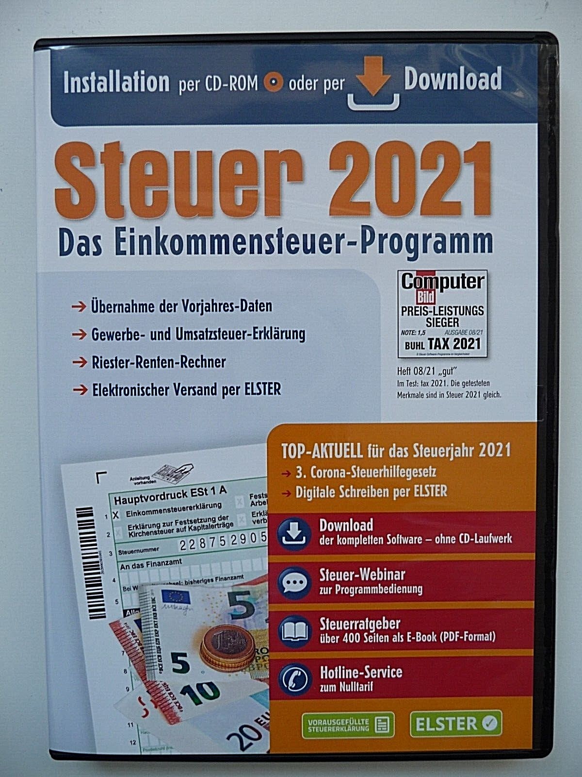 ALDI Steuer 2021 The Income Tax Programme New Original Packaging