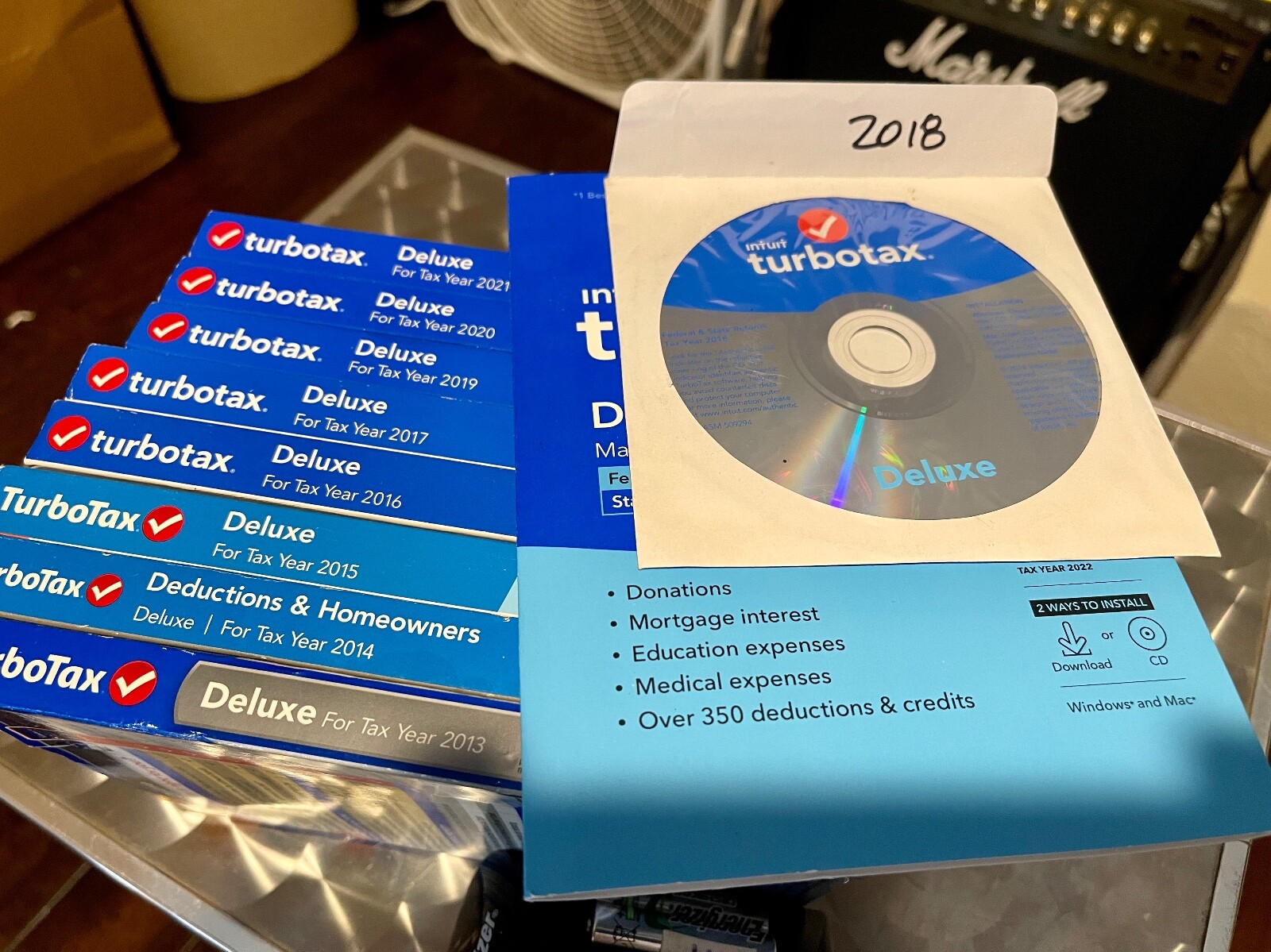 Intuit Turbo Tax Cd 2013 Deluxe Federal Return no state