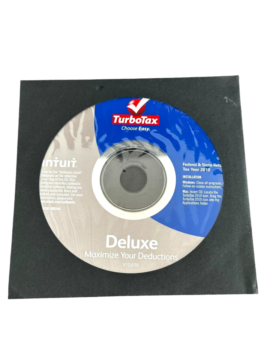 TurboTax Deluxe Tax Year 2010 Federal and State Return for Windows & MAC
